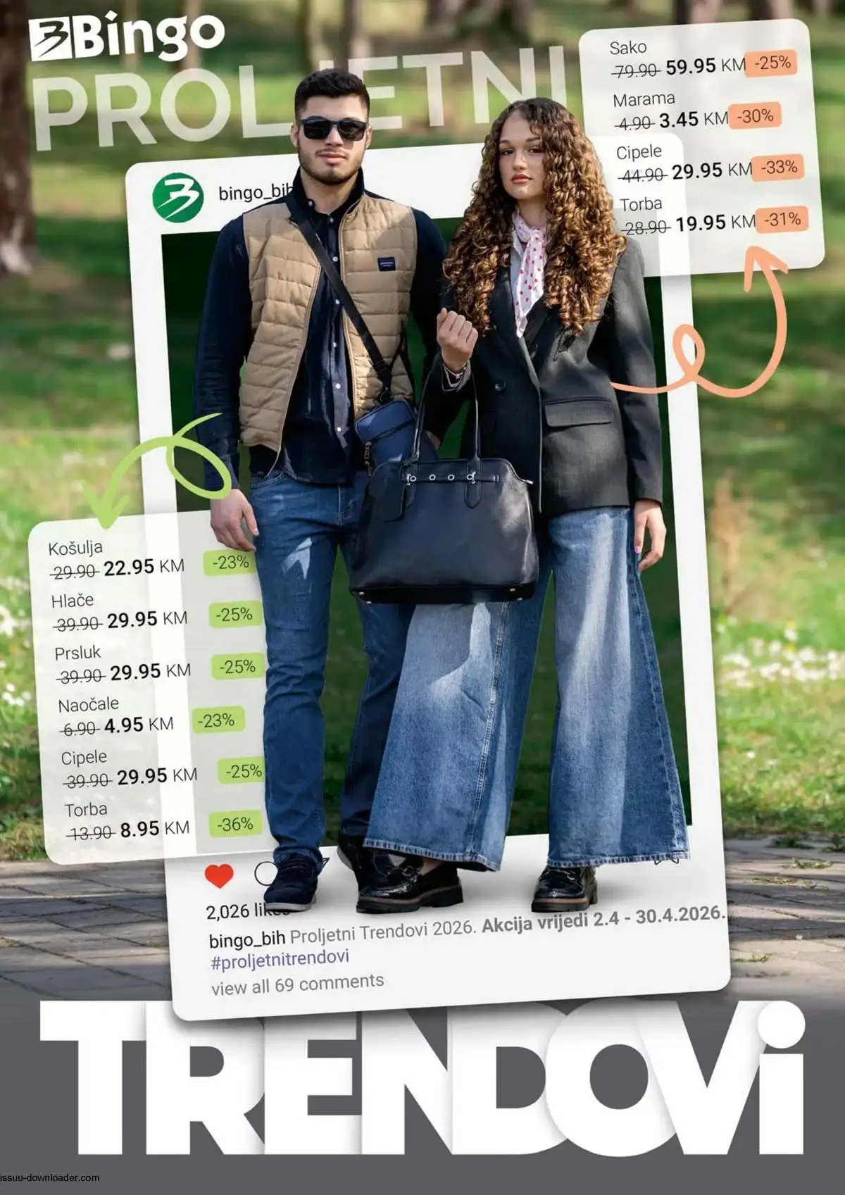 Bingo garderoba do 44% – proljetni trendovi 2026 katalog strana 1