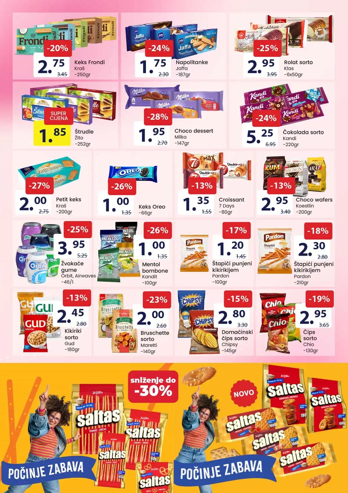 FIS akcija osnovnih namirnica FIS katalog prehrane strana 9 osnovne namirnice do 14. marta 2026